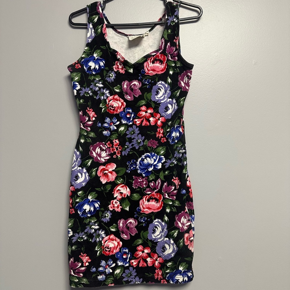 *3 for $15** LA. Blues Black and Red Bodycon Mini Dress Scoop Neck Sleeveless